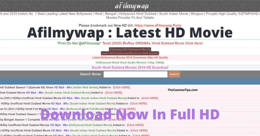 aFilmywap 2021: Best Bollywood, Hollywood, South Movie Download, aFilmywap.com, Filmywap.in 4 AFilmywap 2021 Movies Download