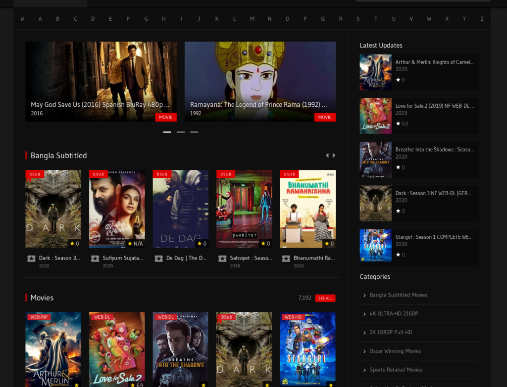 MLSBD is pirating Bengali movies, Bollywood movies, and Hollywood movies